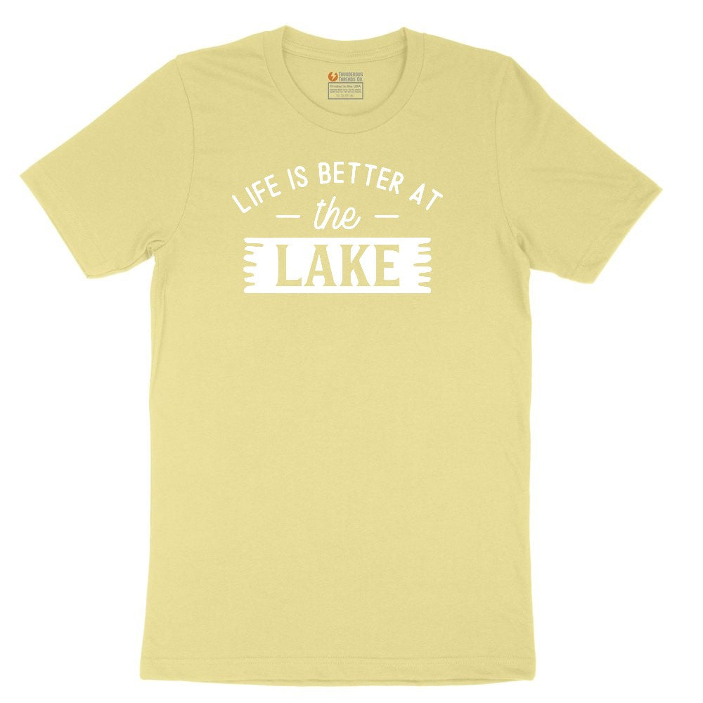 Life is Better at the Lake Toddler Short Sleeve Tee - Yellow