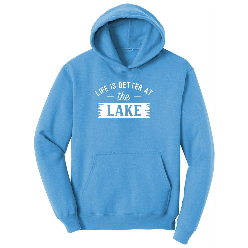 Life is Better at the Lake Youth Hoodie - Aquatic Blue