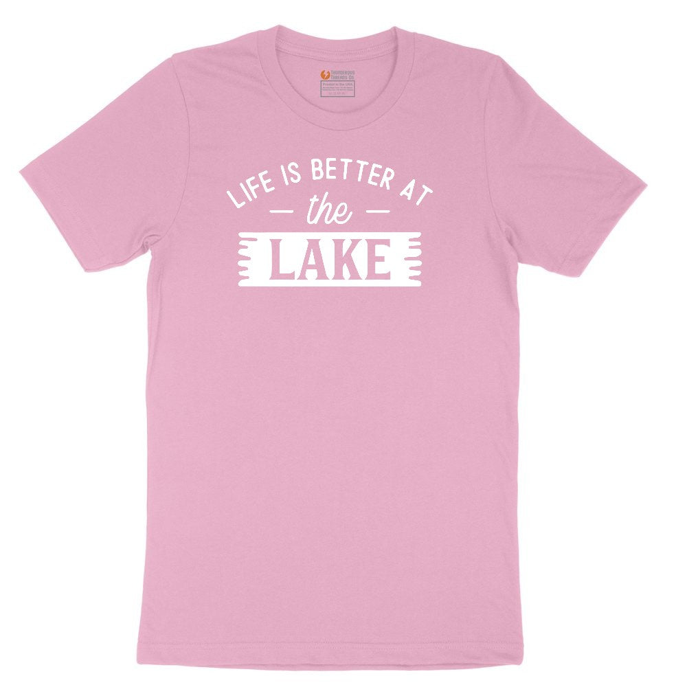 Life is Better at the Lake Youth Short Sleeve Tee - Candy Pink