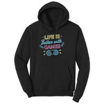 LIfe is Better with Games - Mens & Ladies T-Shirt Ladies Hoodie - Jet Black
