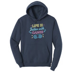 LIfe is Better with Games - Mens & Ladies T-Shirt Hoodie - Navy