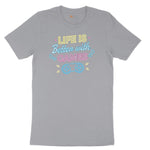 LIfe is Better with Games - Mens & Ladies T-Shirt Short Sleeve Tee - Athletic Heather Grey