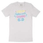 LIfe is Better with Games - Mens & Ladies T-Shirt Short Sleeve Tee - White