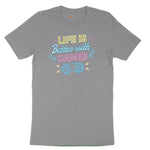 LIfe is Better with Games - Mens & Ladies T-Shirt Toddler Short Sleeve Tee - Athletic Heather