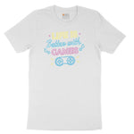 LIfe is Better with Games - Mens & Ladies T-Shirt Toddler Short Sleeve Tee - White