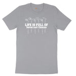 Life is Full of Important Choices Golf Version Short Sleeve Tee - Athletic Heather Grey