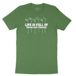 Life is Full of Important Choices Golf Version Toddler Short Sleeve Tee - Athletic Kelly