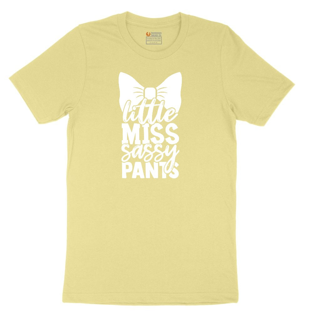 Little Miss Sassy Pants Toddler Short Sleeve Tee - Yellow