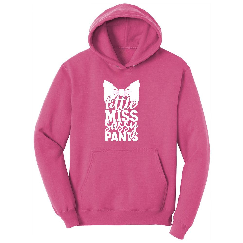 Little Miss Sassy Pants Youth Hoodie - Sangria