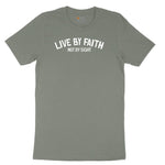 Live By Faith Ladies Short Sleeve Tee - Bamboo Blackout