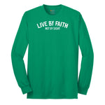 Live By Faith Long Sleeve Tee - Kelly Green