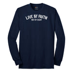 Live By Faith Long Sleeve Tee - Navy