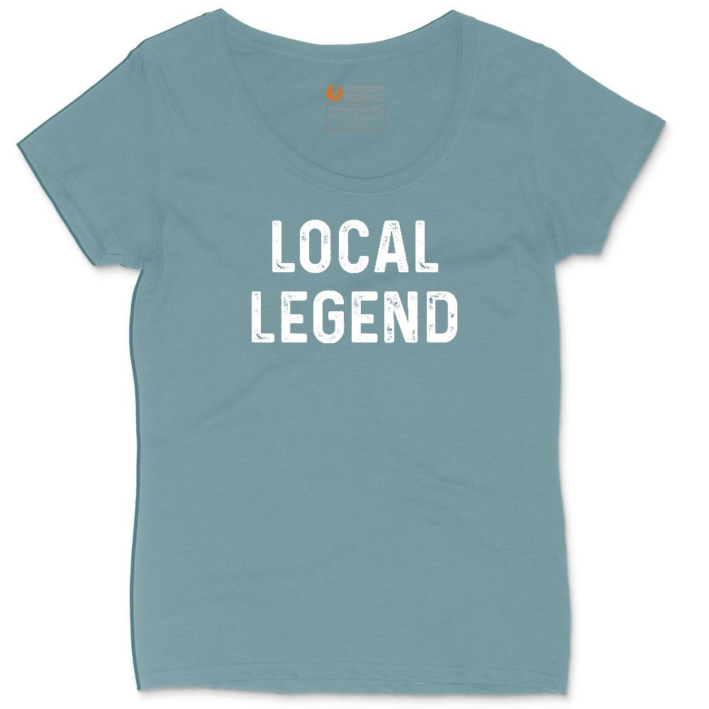 Local Legend - Mens & Ladies T-Shirt Ladies Curvy Tee - Surf Blackout