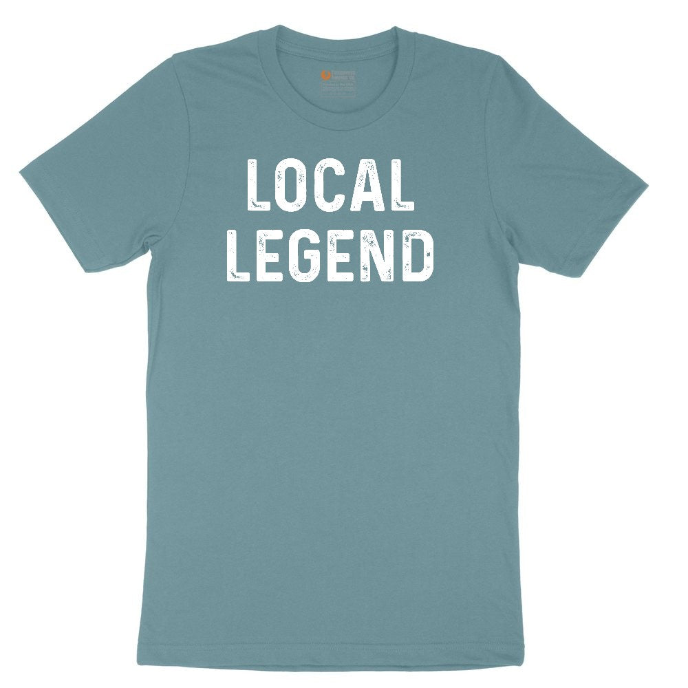 Local Legend - Mens & Ladies T-Shirt Ladies Short Sleeve Tee - Surf Blackout