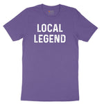 Local Legend - Mens & Ladies T-Shirt Ladies Short Sleeve Tee - Vintage Purple