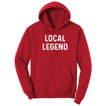 Local Legend - Mens & Ladies T-Shirt Hoodie - Red