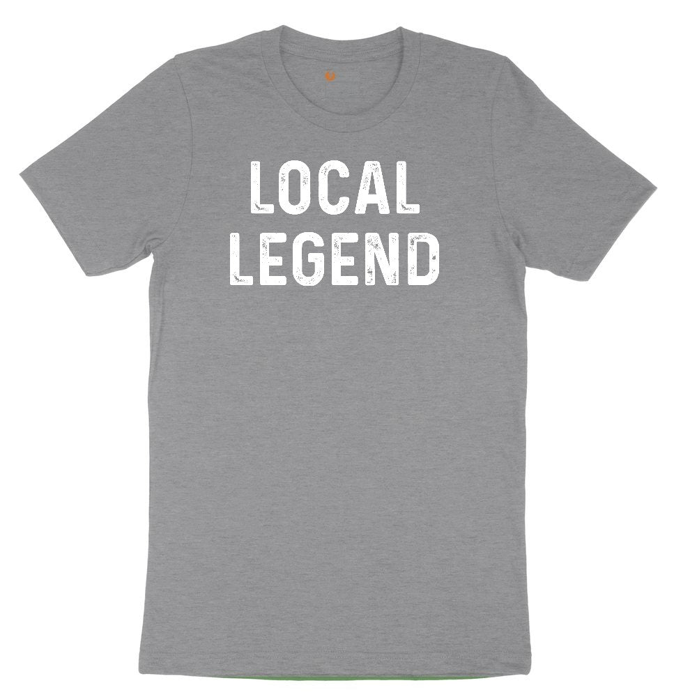 Local Legend - Mens & Ladies T-Shirt Youth Short Sleeve Tee - Athletic Heather