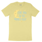 Love You to the Moon and Back Toddler Short Sleeve Tee - Yellow