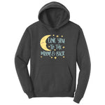 Love You to the Moon and Back Youth Hoodie - Dark Heather Grey