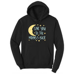 Love You to the Moon and Back Youth Hoodie - Jet Black