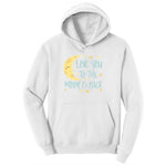 Love You to the Moon and Back Youth Hoodie - White