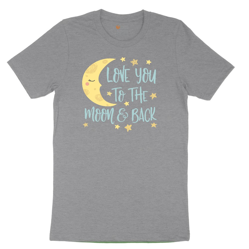 Love You to the Moon and Back Youth Short Sleeve Tee - Athletic Heather
