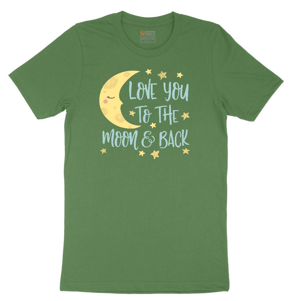 Love You to the Moon and Back Youth Short Sleeve Tee - Athletic Kelly