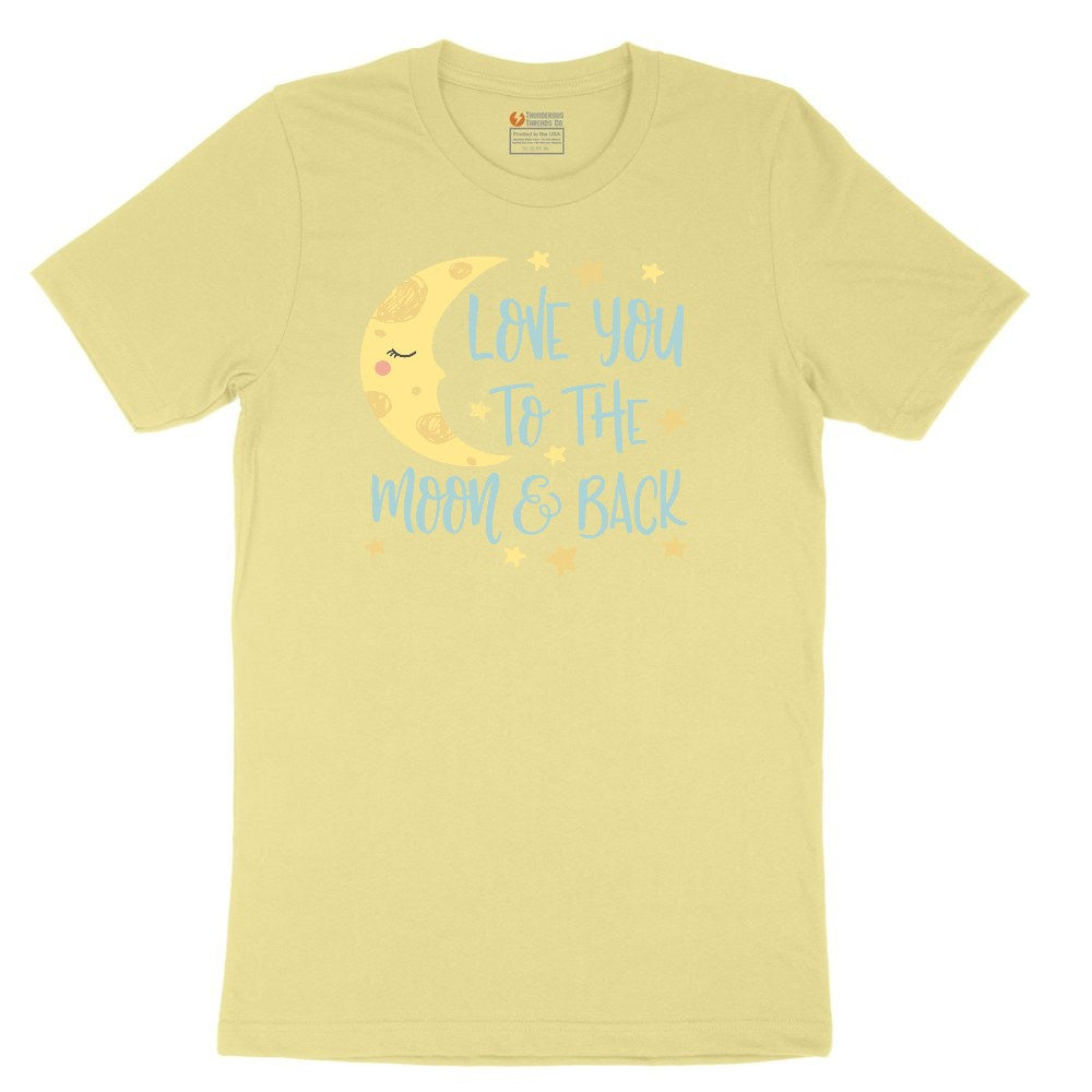 Love You to the Moon and Back Youth Short Sleeve Tee - Yellow
