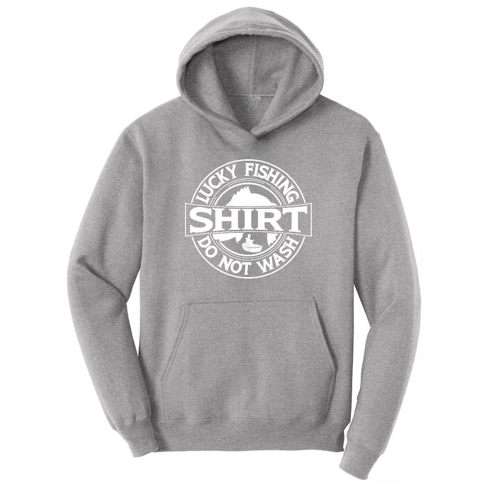 Lucky Fishing Shirt Do Not Wash hoodie - Athletic Heather