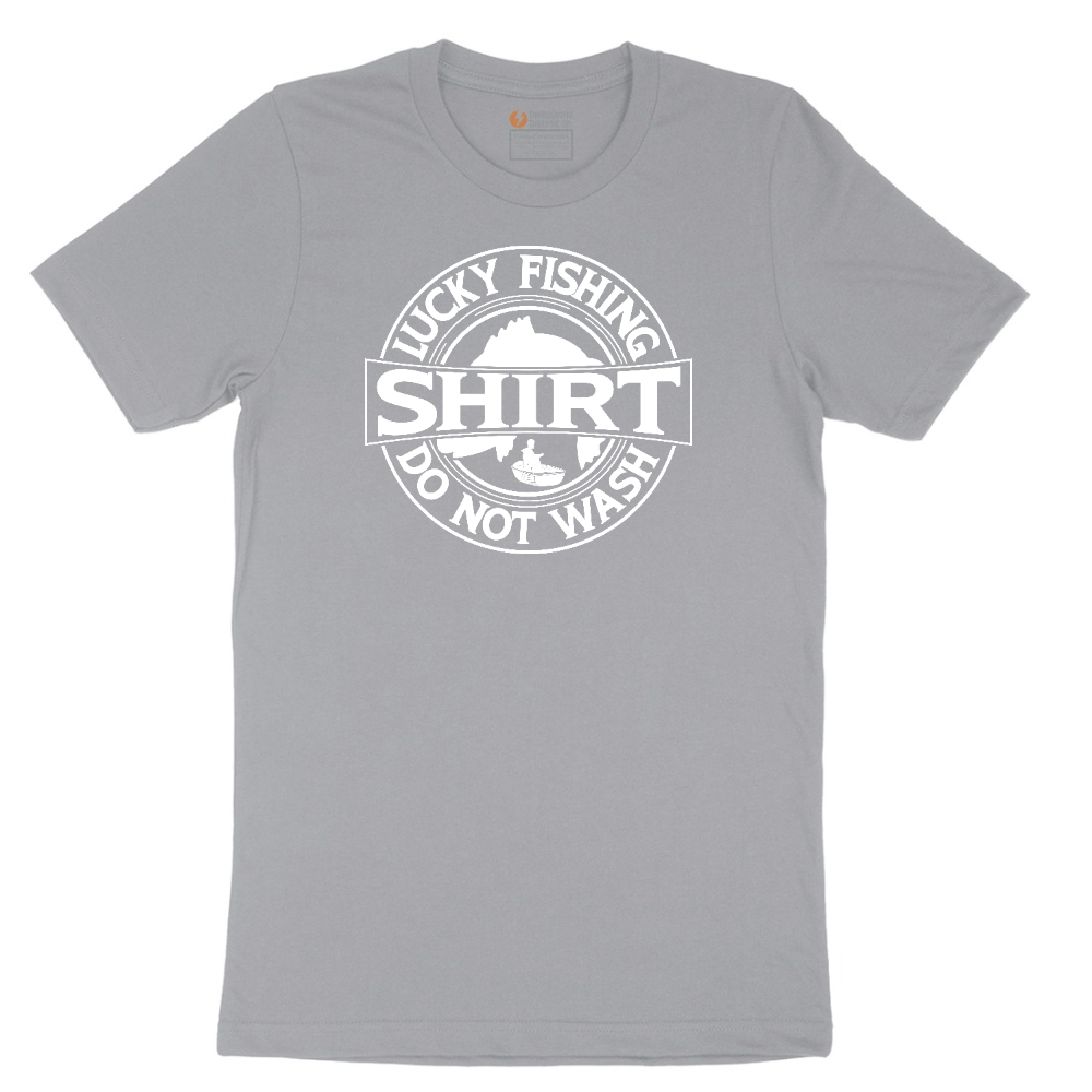 Lucky Fishing Shirt Do Not Wash tee - Athletic Heather Grey
