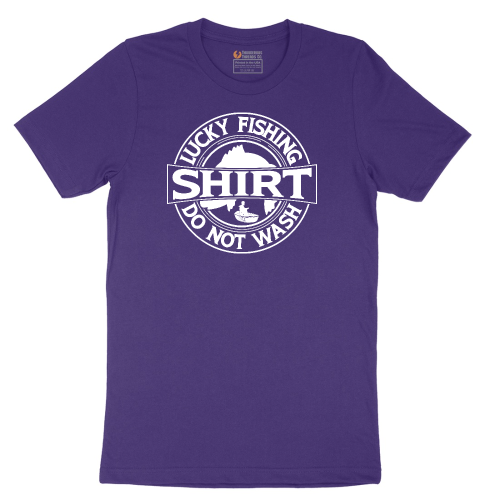 Lucky Fishing Shirt Do Not Wash tee - Team Purple