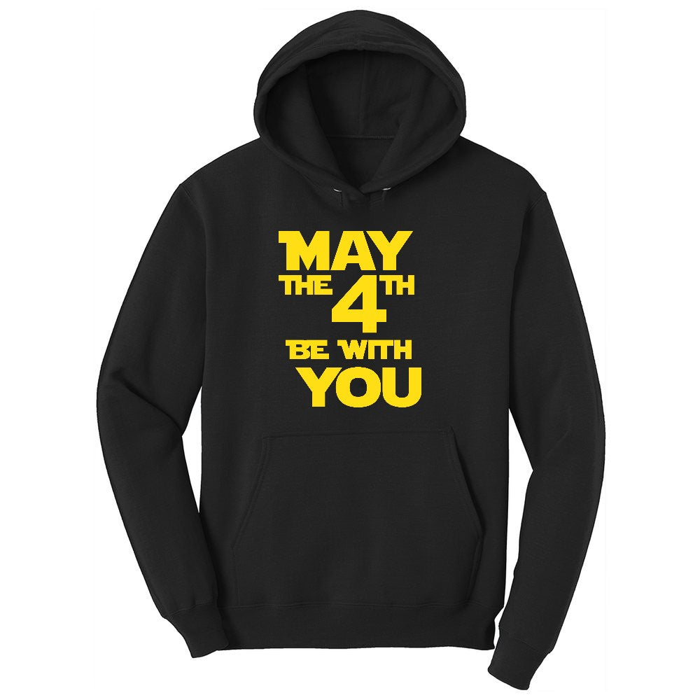 May the 4th Be With You Ladies Hoodie - Jet Black