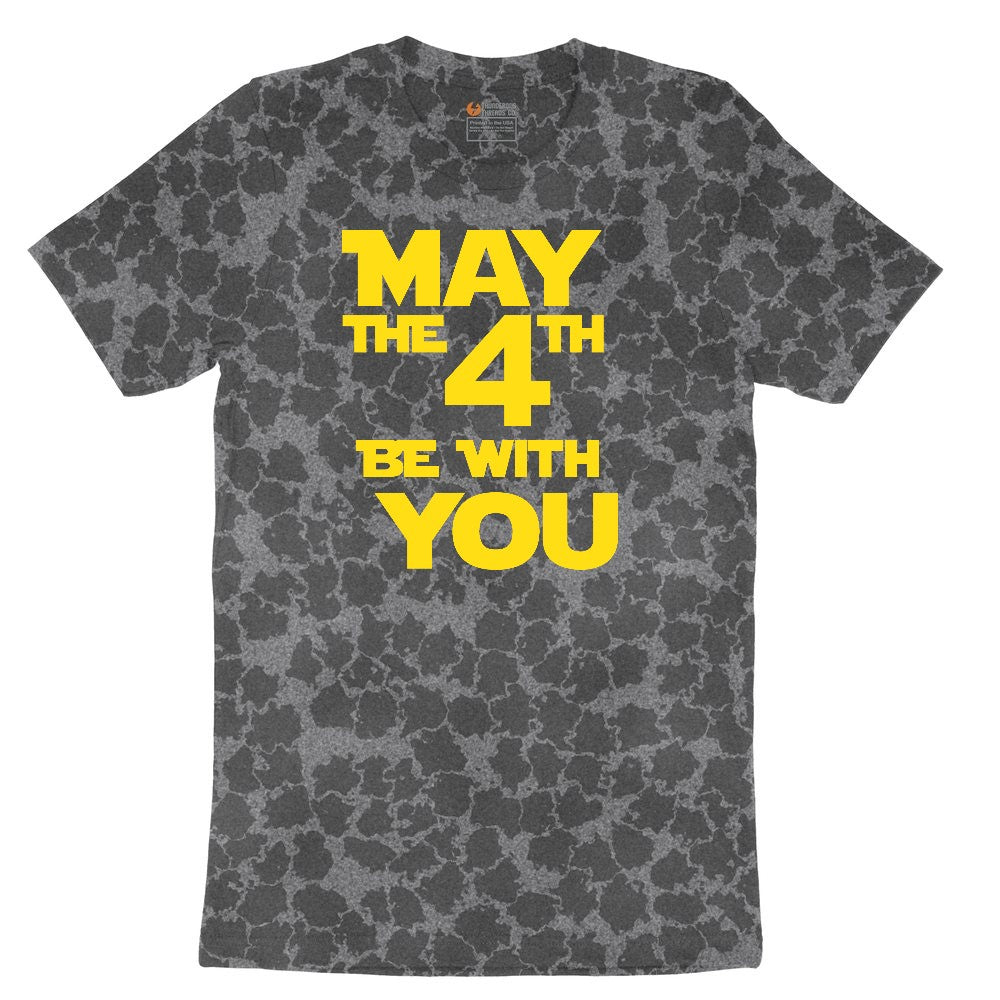 May the 4th Be With You Ladies Short Sleeve Tee - Black Leopard