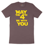 May the 4th Be With You Ladies Short Sleeve Tee - Sangria Blackout