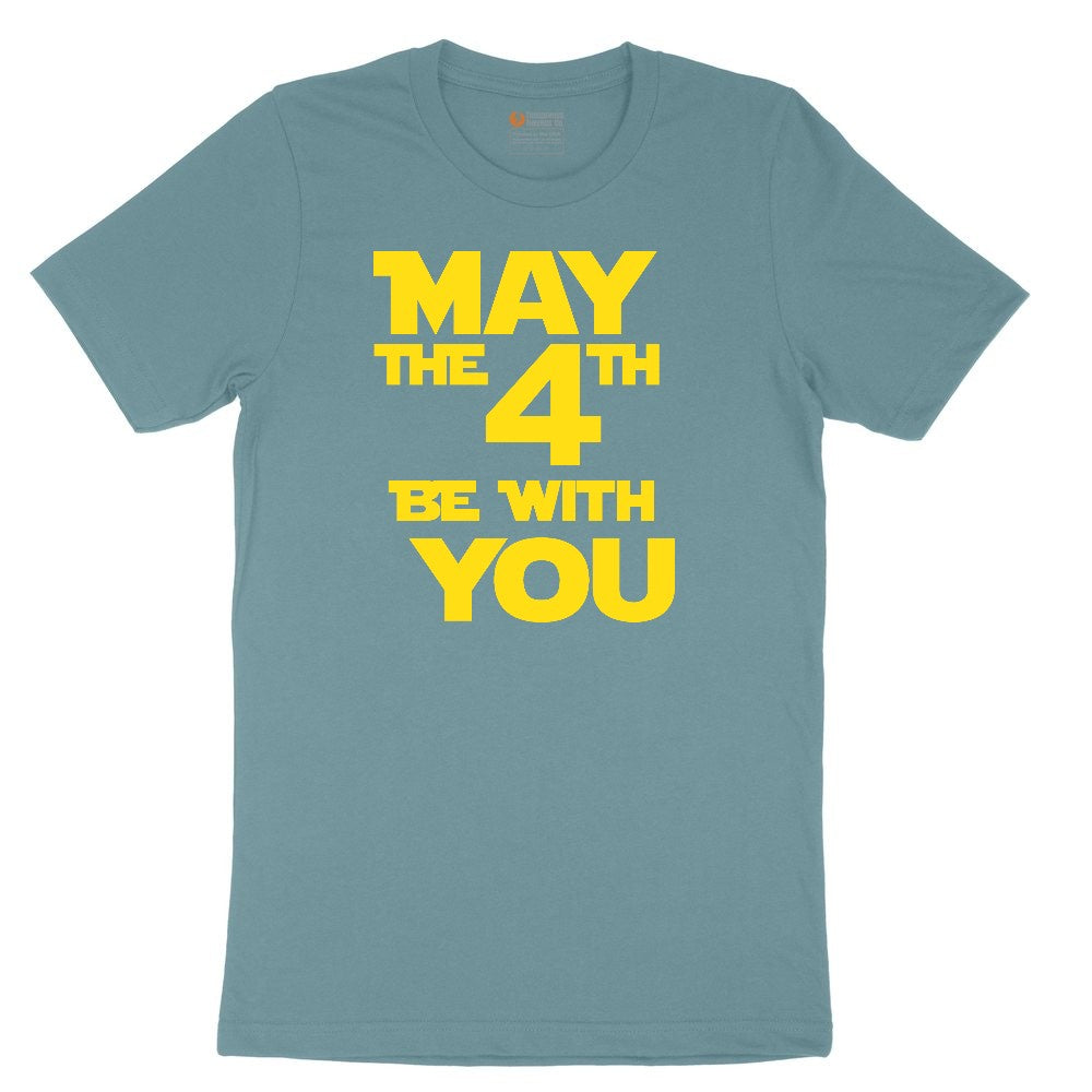 May the 4th Be With You Ladies Short Sleeve Tee - Surf Blackout