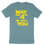 May the 4th Be With You Ladies Short Sleeve Tee - Surf Blackout