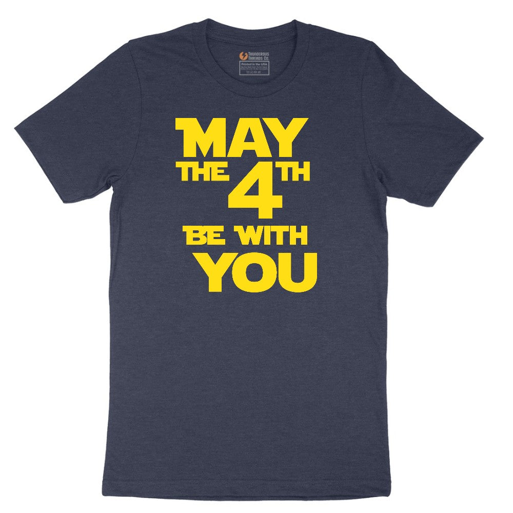 May the 4th Be With You Short Sleeve Tee - Heather Navy