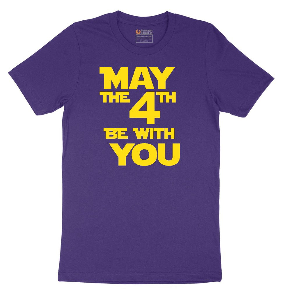 May the 4th Be With You Short Sleeve Tee - Team Purple