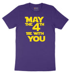 May the 4th Be With You Short Sleeve Tee - Team Purple