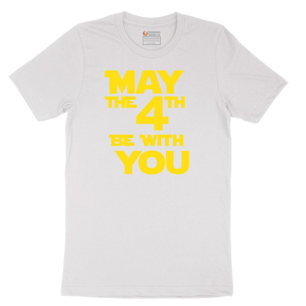 May the 4th Be With You Short Sleeve Tee - White