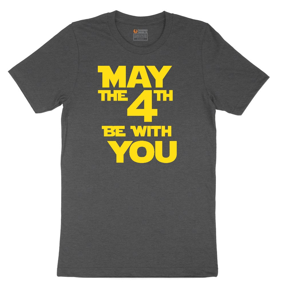 May the 4th Be With You Toddler Short Sleeve Tee - Dark Heather Grey