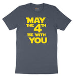 May the 4th Be With You Toddler Short Sleeve Tee - Heather Navy
