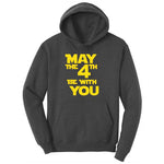 May the 4th Be With You Youth Hoodie - Dark Heather Grey