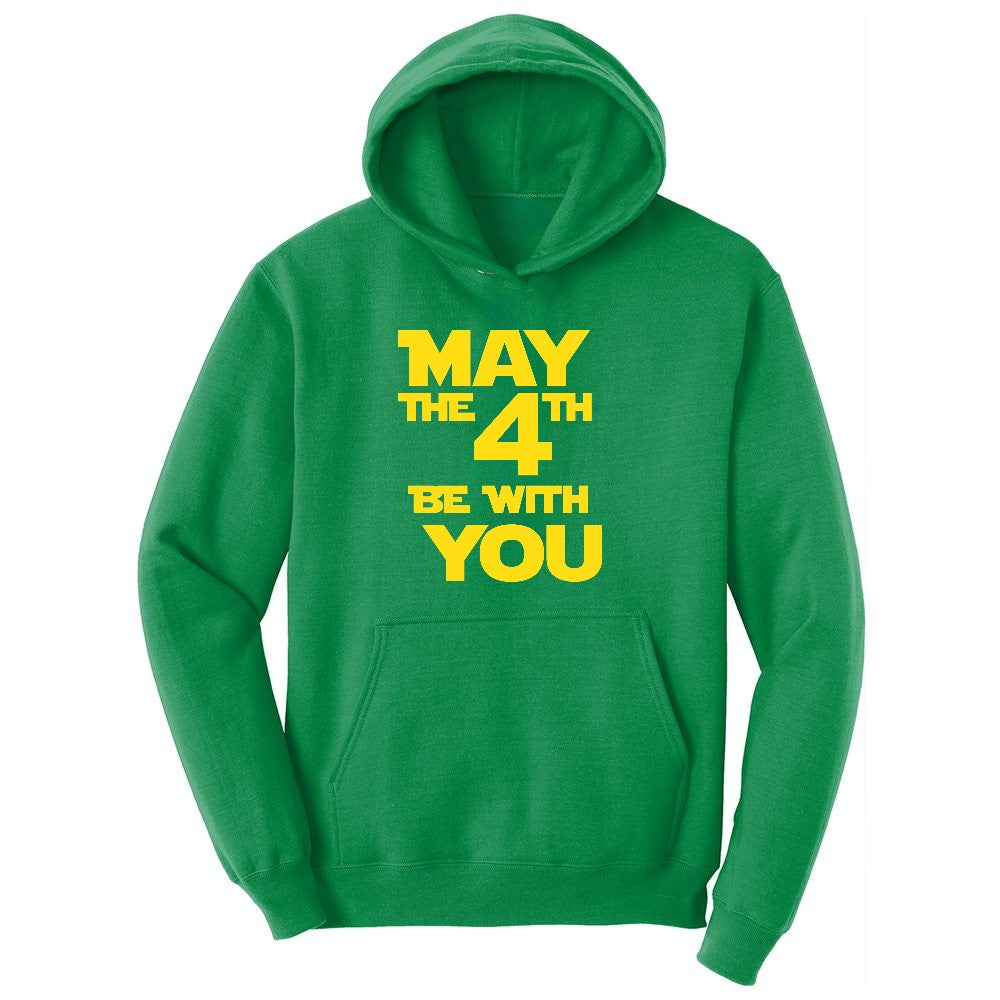 May the 4th Be With You Youth Hoodie - Kelly Green