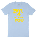 May the 4th Be With You Youth Short Sleeve Tee - Light Blue
