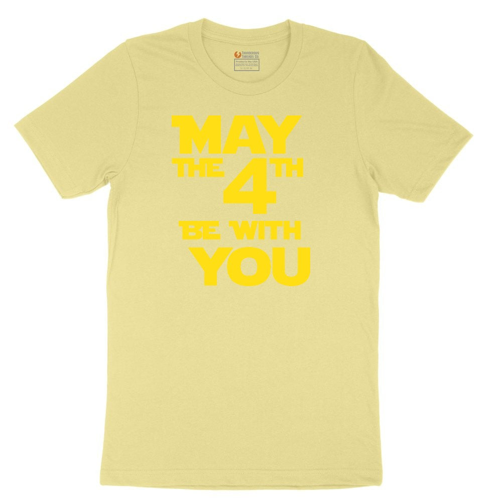 May the 4th Be With You Youth Short Sleeve Tee - Yellow
