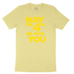May the 4th Be With You Youth Short Sleeve Tee - Yellow