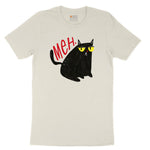 Meh Cat Design Ladies Short Sleeve Tee - Natural Heather