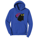 Meh Cat Design Hoodie - True Royal