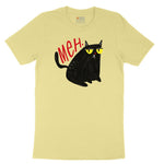 Meh Cat Design Toddler Short Sleeve Tee - Yellow